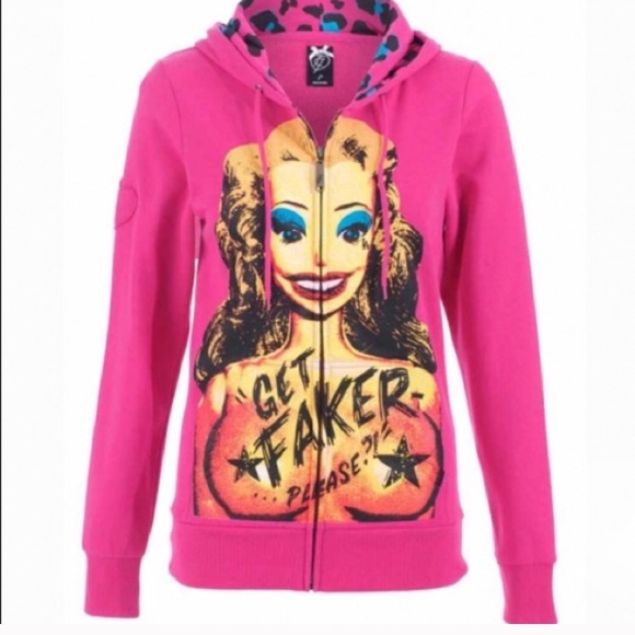 🖤 Iron Fist Get Faker Barbie hoody sweatshirt - Picture 2 of 6